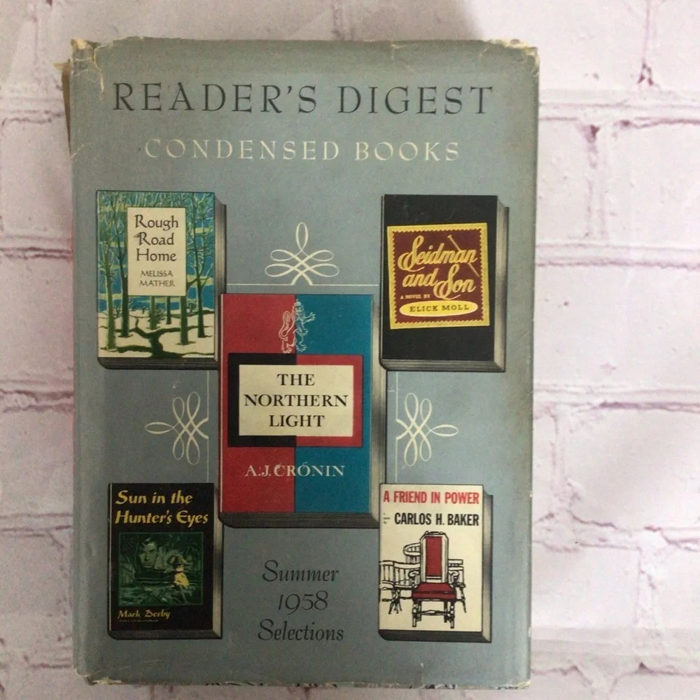 Reader’s Digest Condensed Books Summer 1958 Hardcover Book